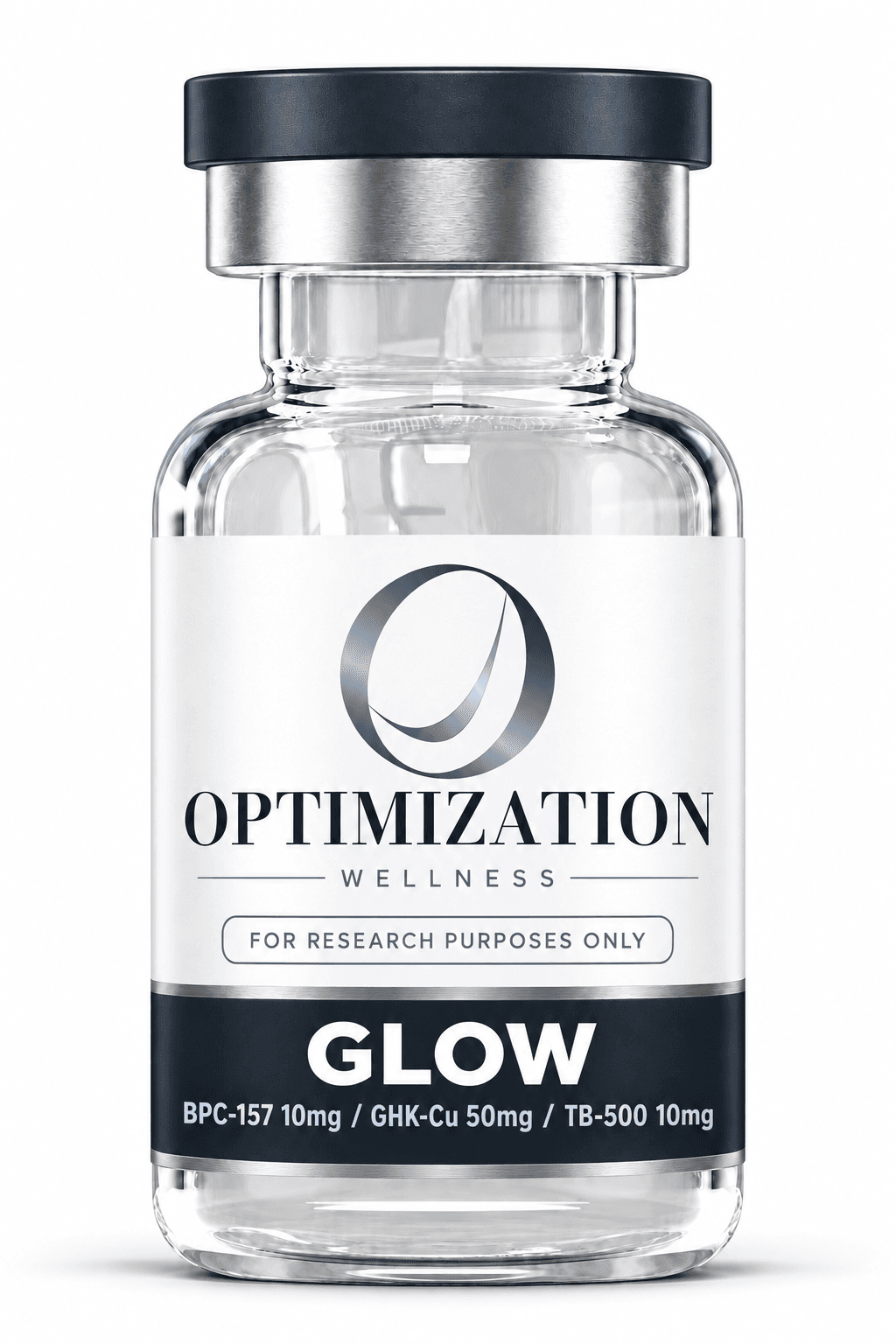 GLOW BPC-157 10mg / GHK-Cu 50mg / TB-500 10mg research product