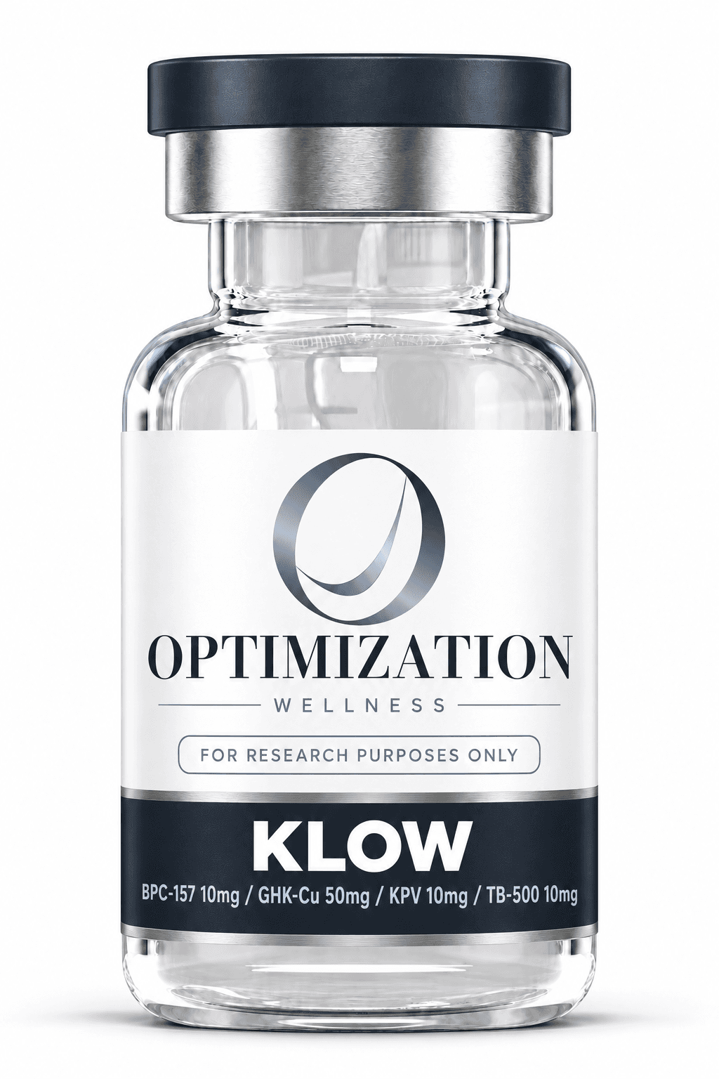 KLOW BPC-157 10mg / GHK-Cu 50mg / KPV 10mg / TB-500 10mg research product
